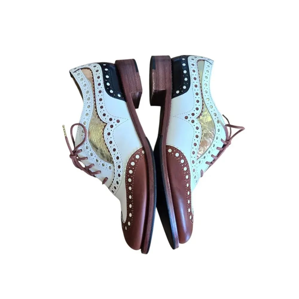 The Office of Angela Scott Mr. Doubt Oxford Brogue Loafers 38.5 US 8.5 - Picture 6 of 11